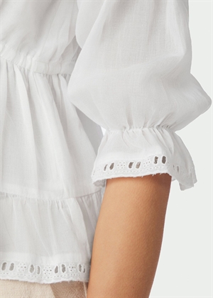 Adelia s voile bluse Hvid Neo Noir 